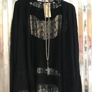 Western Boho Gypsy Lace Coverup Jacket